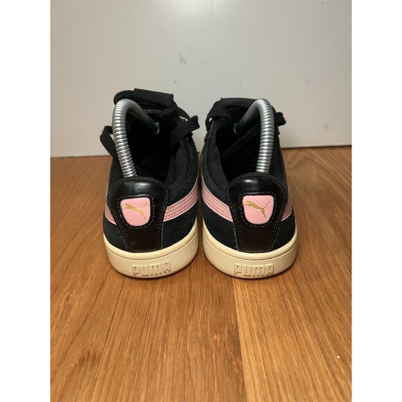 Puma Suede Shoes Womens Size 7.5 Black Pink Low Top Casual Sneakers 369725-11 - Picture 6 of 10